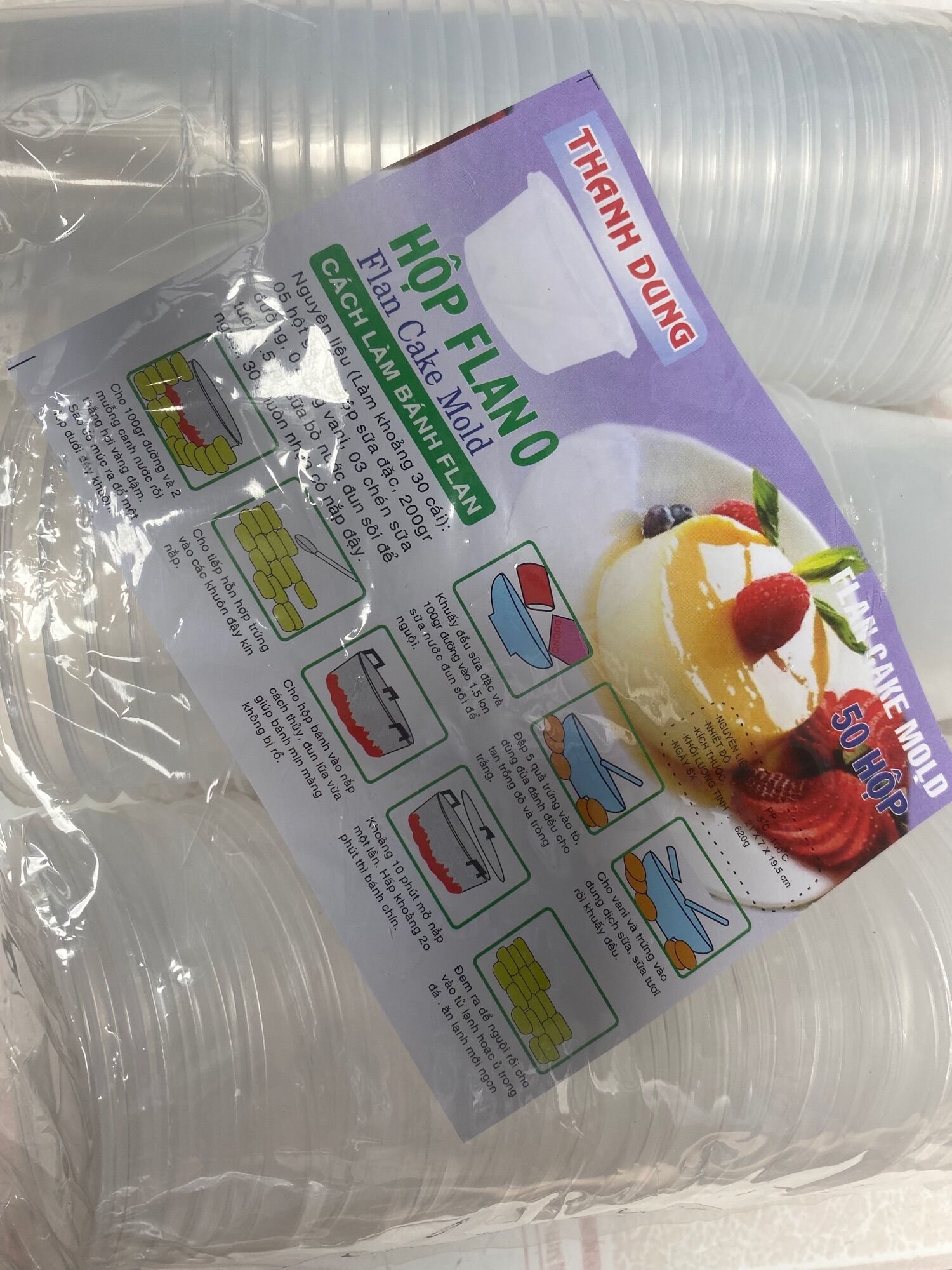 Hũ làm bánh flan 50 hũ