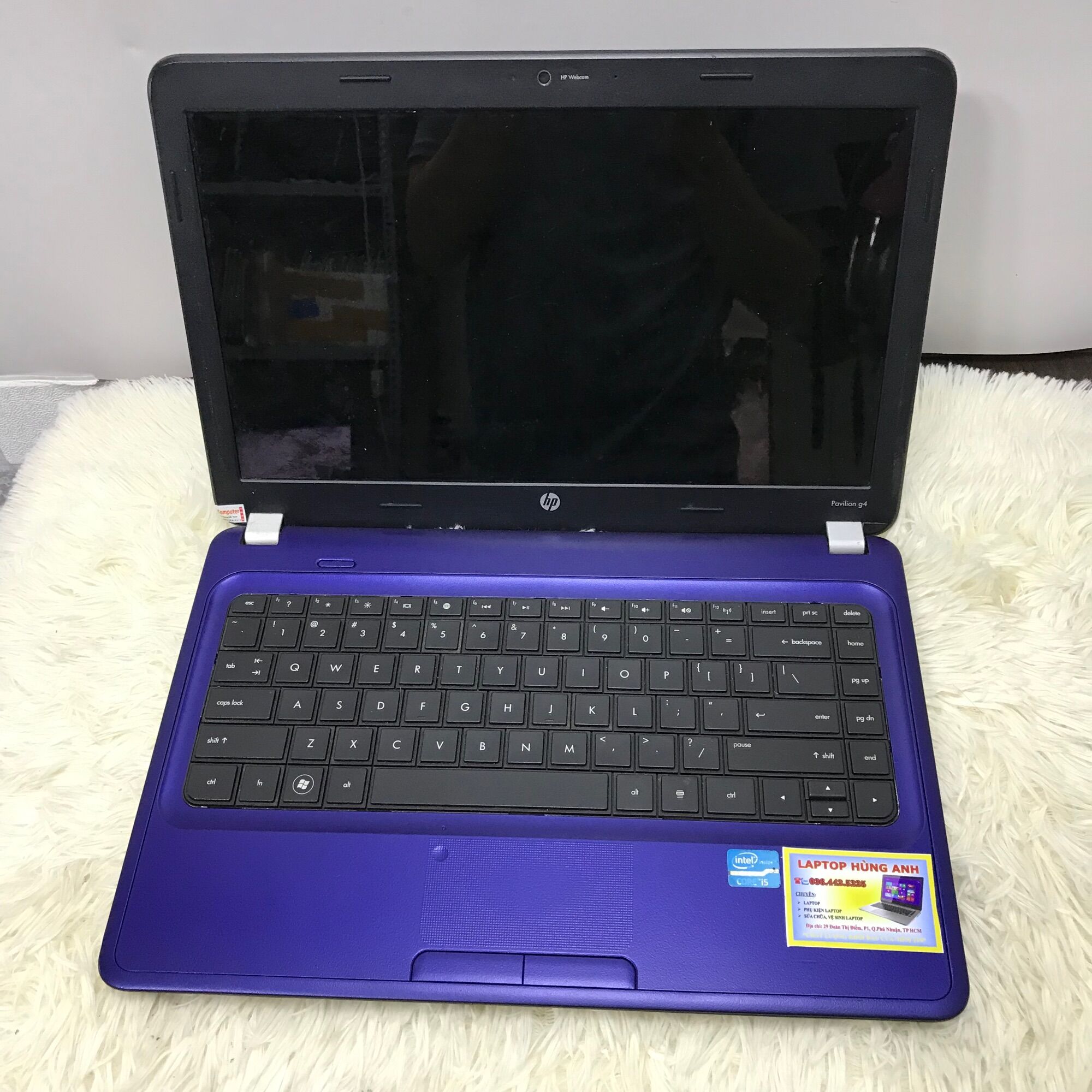 Laptop hp g4 core i5 2340m ram 4gb ssd 128gb, pin mới win 10