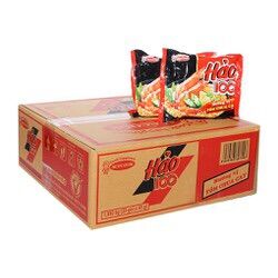 Thùng 30 gói mì hảo 100 hương vị tôm chua cay 65g