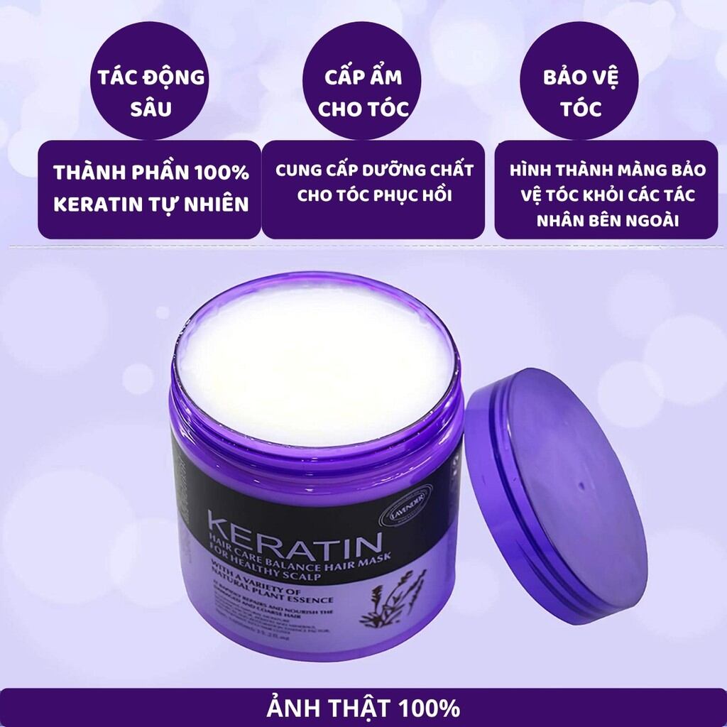 Ủ TÓC  KERATIN COLLAGEN LAVENDER 1000ML
