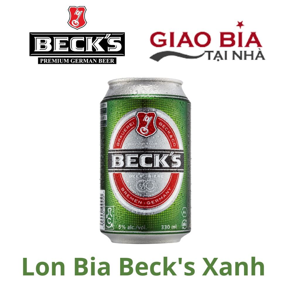 Lon Bia Becks Xanh 330ml