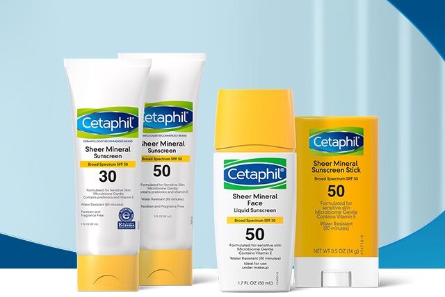Sunscreen SPF50 Kem chống nắng Cetaphil Sheer Mineral Sunscreen SPF50