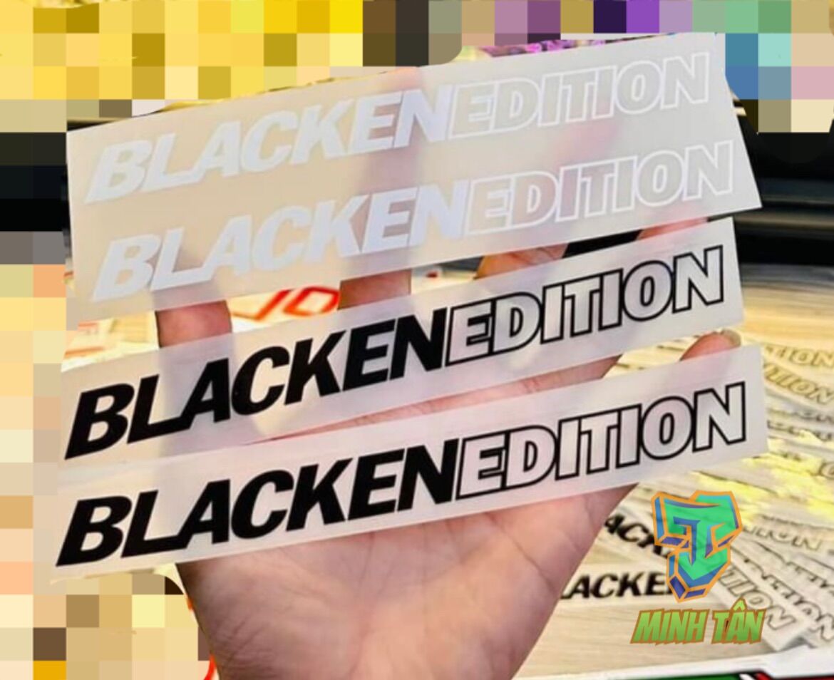 Tem blacken edition nền trong siêu nét.