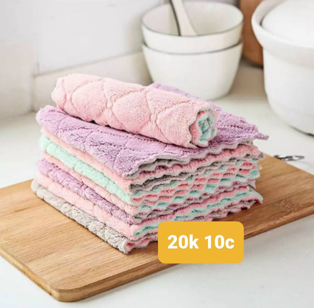 10 CÁI KHĂN LAU ĐA NĂNG SIÊU THẤM HÚT