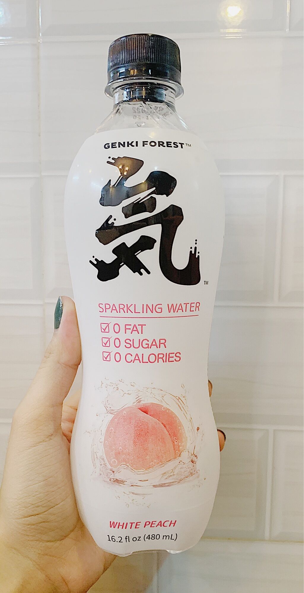 Nước uống có gas 2 vị genki forest chai to 480ml