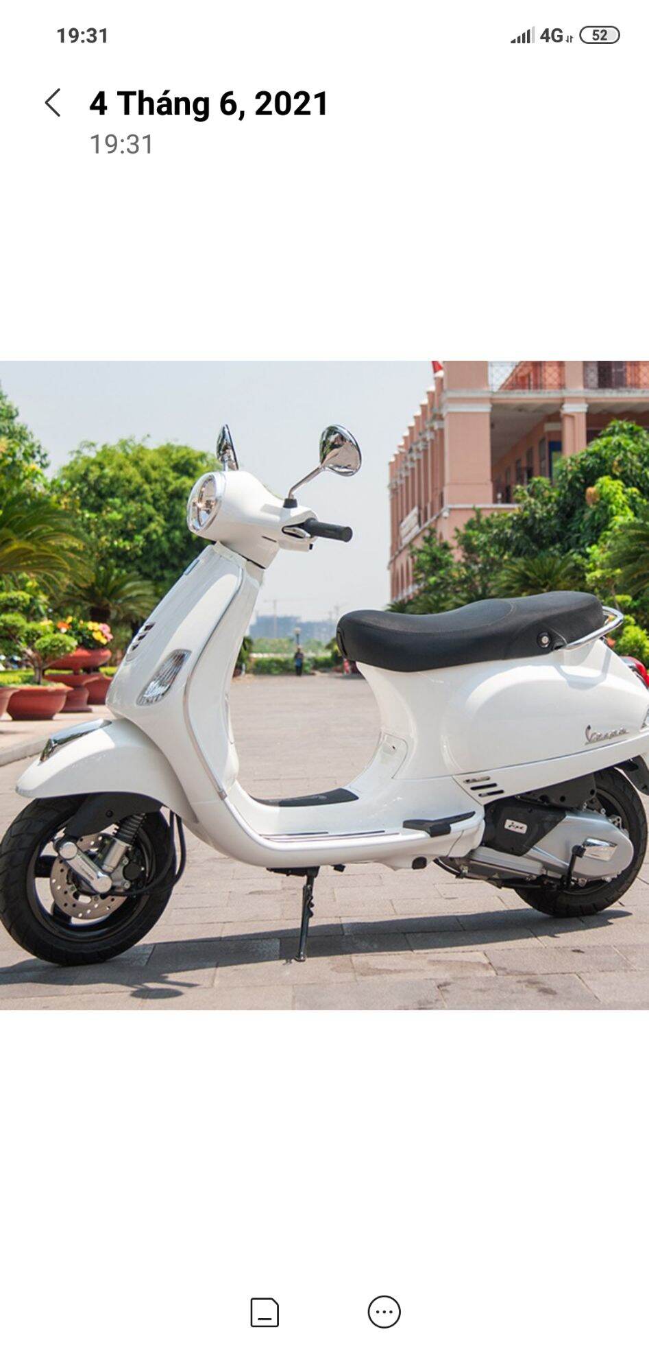 Da yên xe Vespa LX