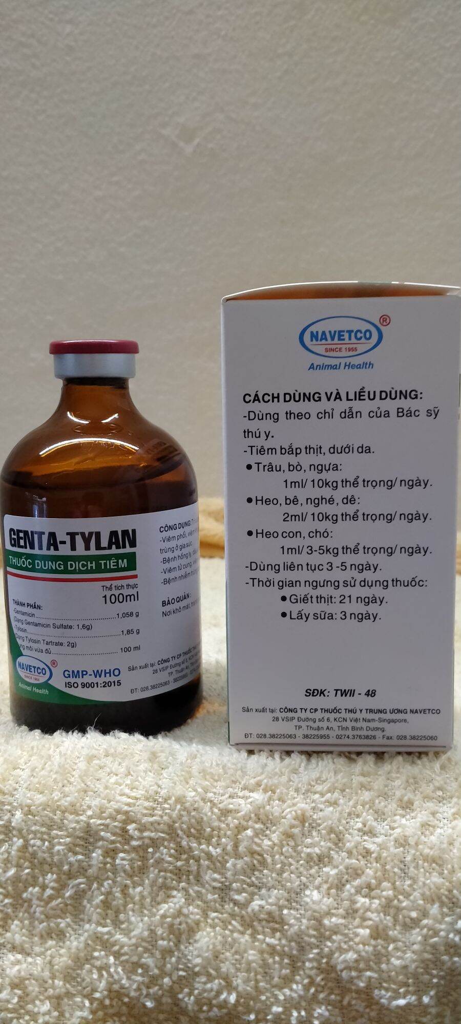 gentatylan Đ.ă.c t.r.ị viêm hô hấp,viêm phổi gà 100cc
