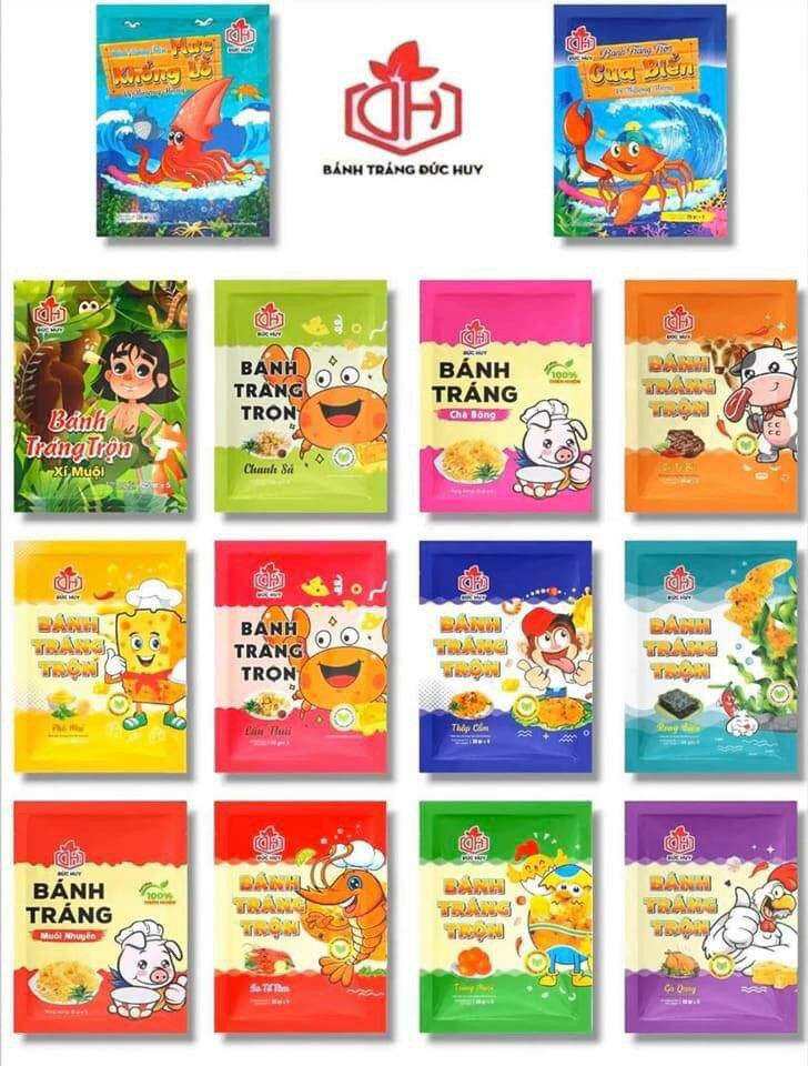 Combo 15 gói Bánh Tráng Trộn mix 15 vị