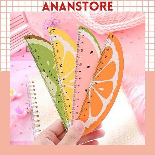 Thước kẻ học sinh style hoa quả đáng yêu ananstore