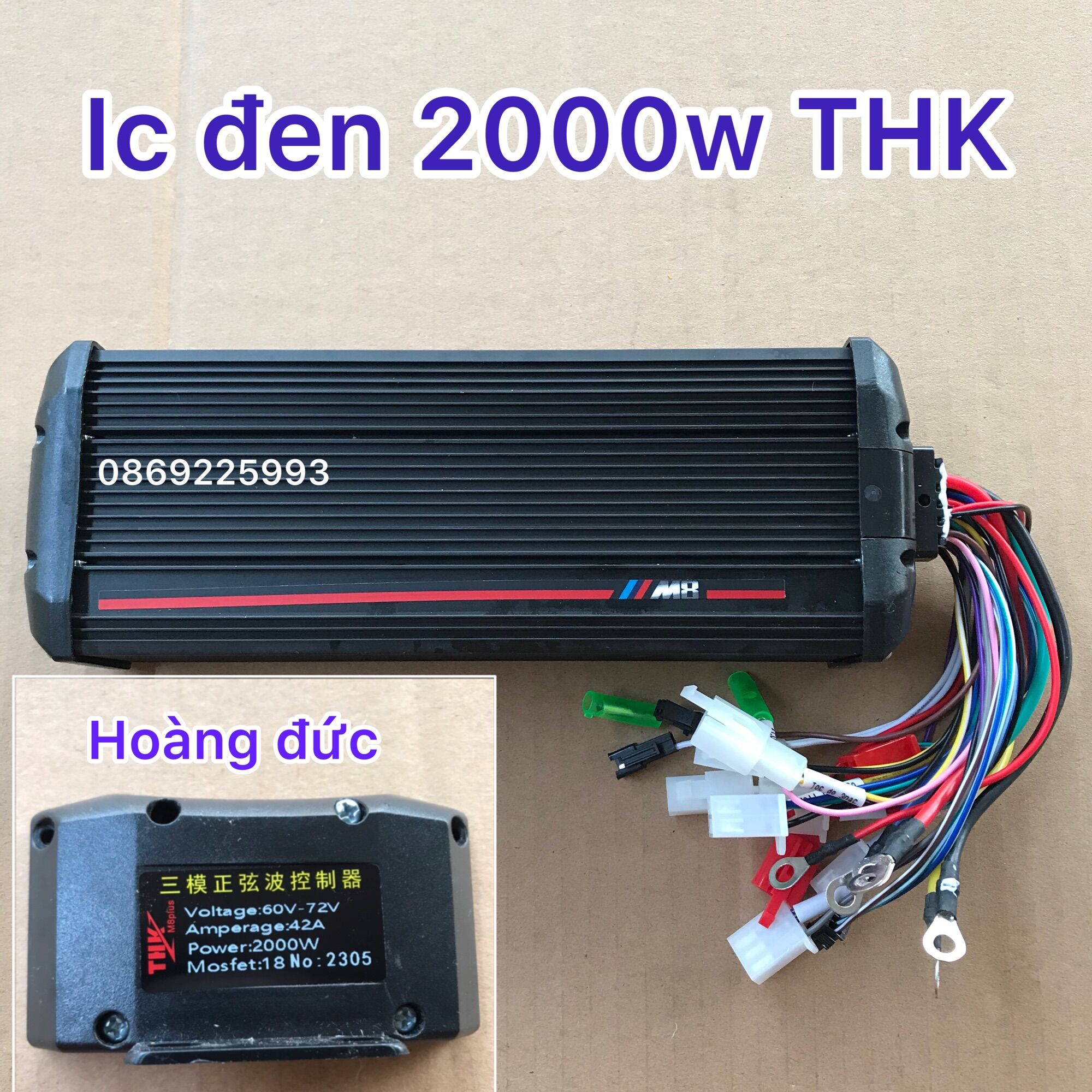 Ic đen 2000w thk 18 sò 72v tụ 100v đi êm đề khoẻ hậu nhanh