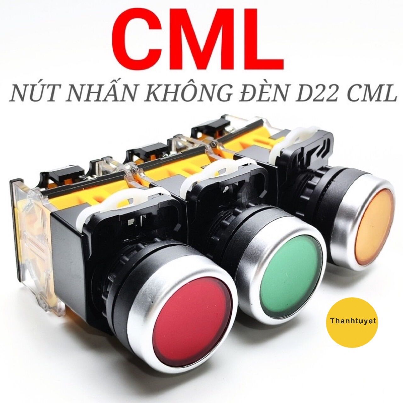 Nút nhấn không đèn phi 22 xanh đỏ vàng,nút nhấn nhả nút nhấn tự giữ