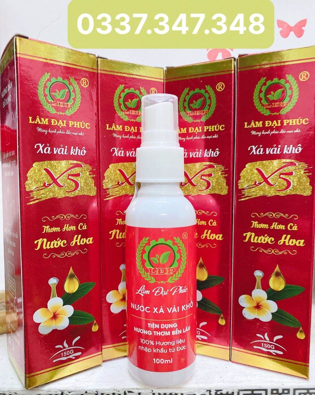 Xả Vải Khô Hương Lâm Đại Phúc màu đỏ