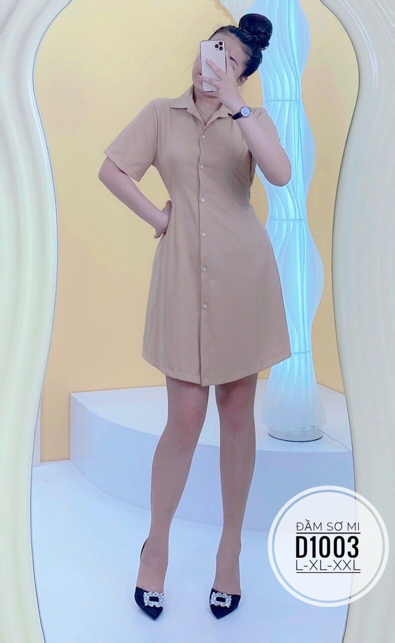 Bigsize 60- 90kg ĐẦM SƠ MI ( Ảnh thật)