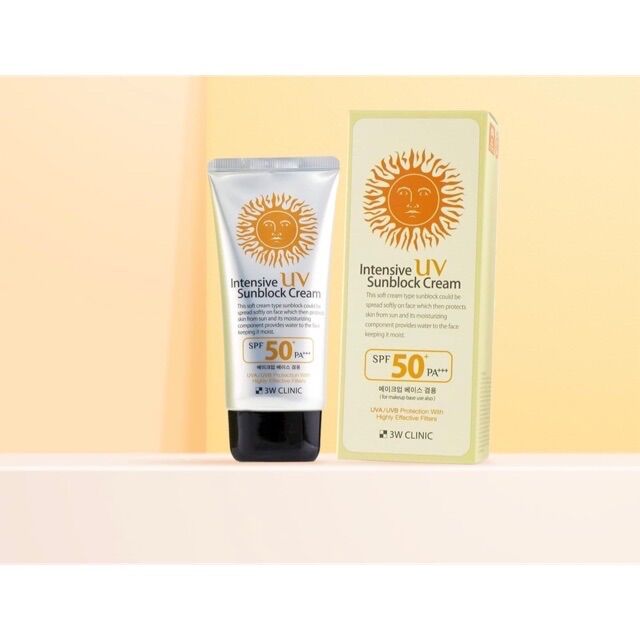 Kem chống nắng 3W Clinic Intensive UV, cam kết sản phẩm đúng mô tả, chất lượng đảm bảo, an toàn cho người sử dụng