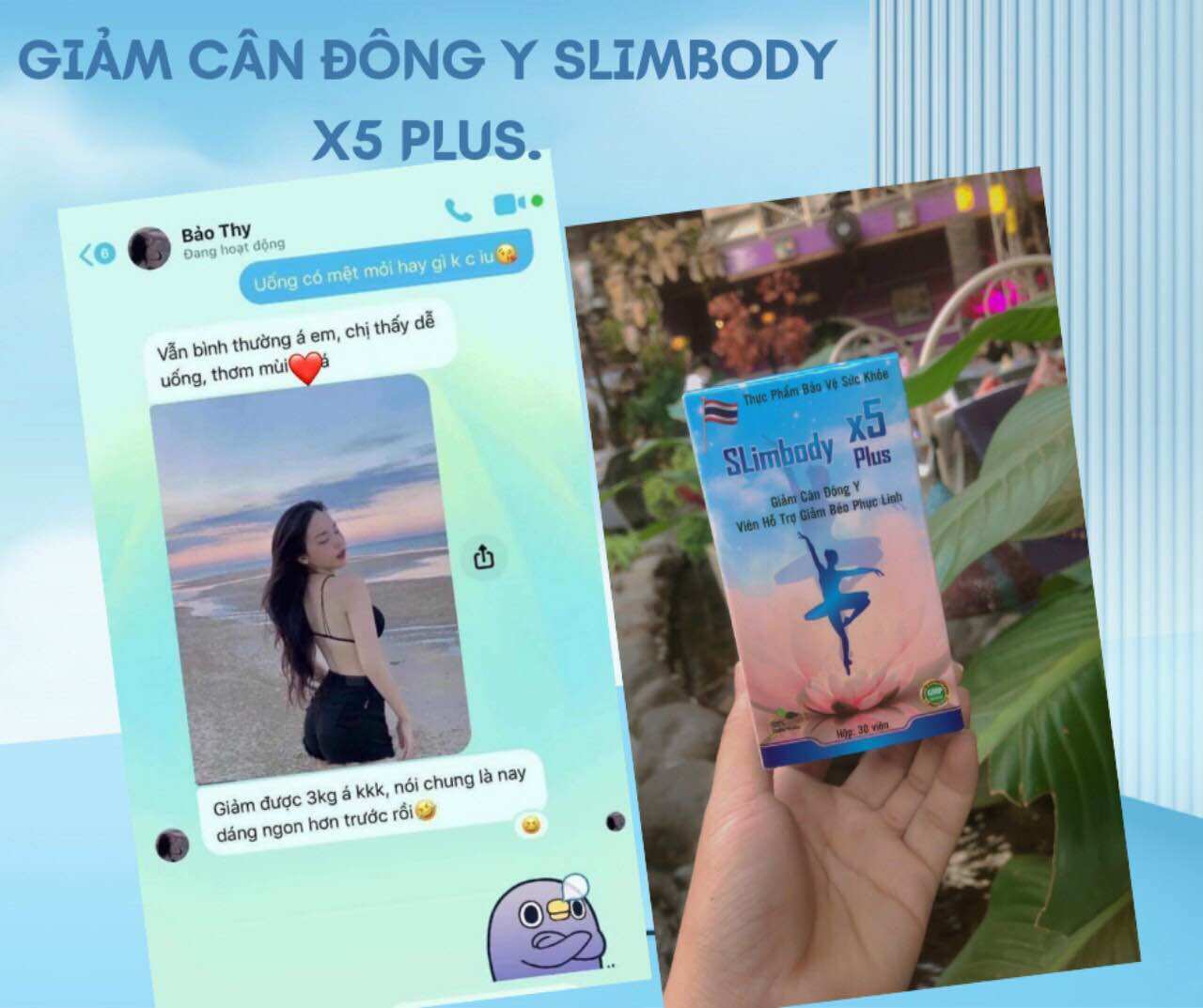 Giảm cân slimbody x5 plus thailand siêu mạnh