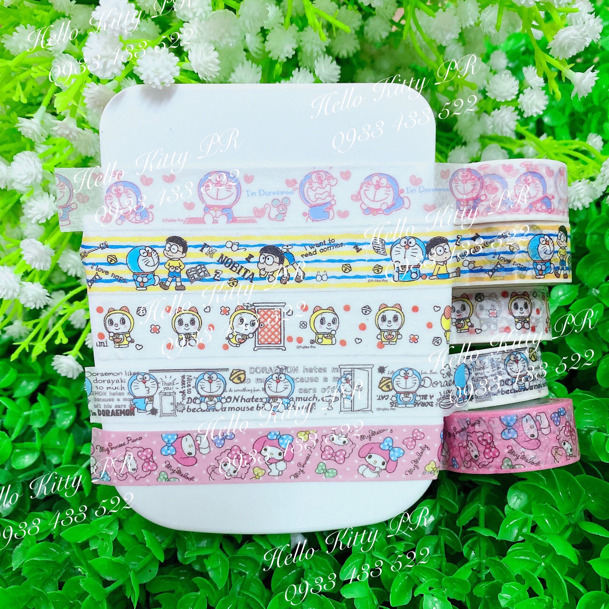 [Freeship MAX] Băng keo, băng dính mini dán trang trí Doremon - Melody - Doraemon HELLOKITY PR
