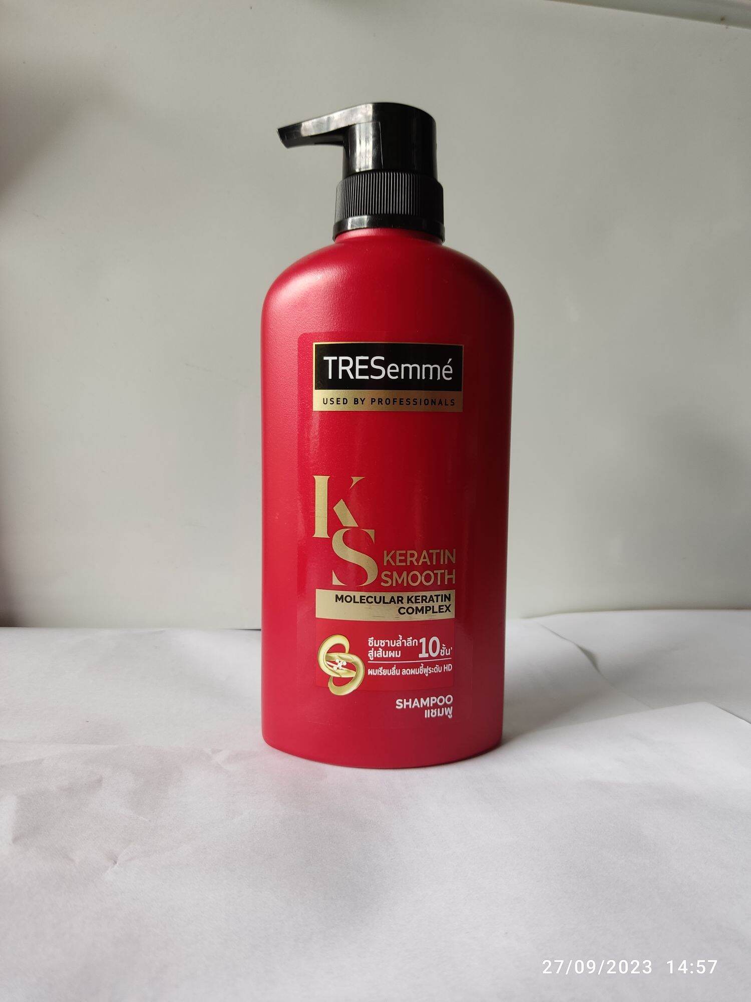Dầu gội Tresemme Keratin Smoooth 450ml Thái Lan chính hãng màu đỏ