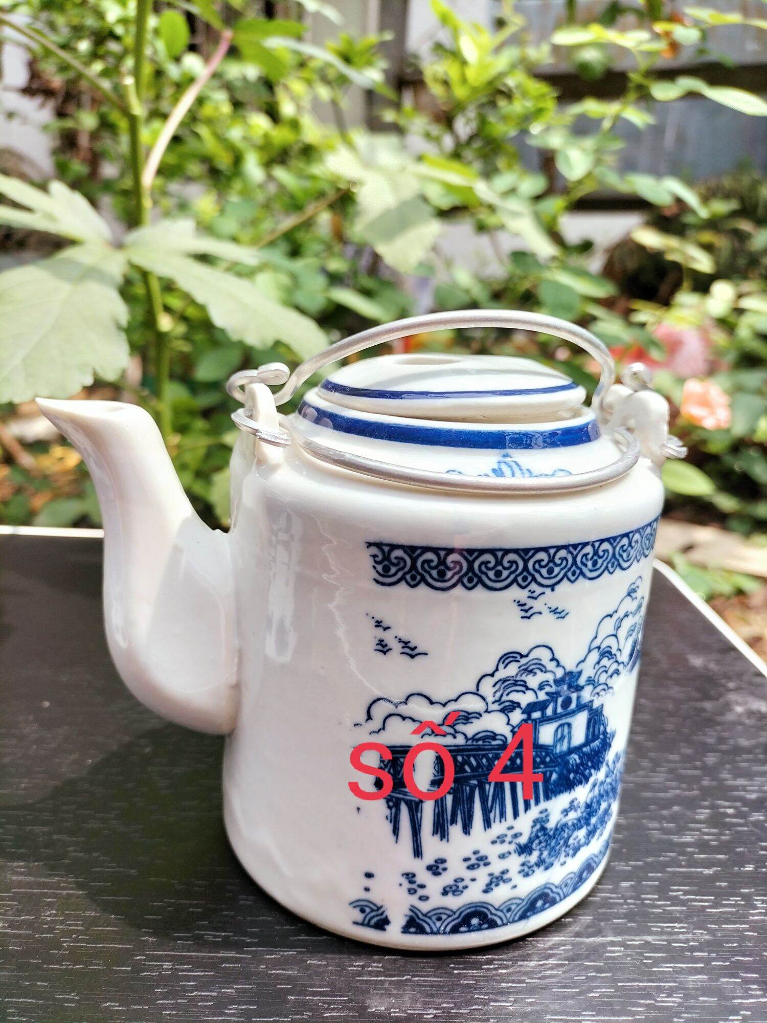 Ấm tích chế trà xưa, gốm Bát Tràng