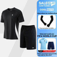 [TẶNG QUÀ ĐƠN TỪ 329K]Set thể thao Promax Áo thun Sideflow và Quần shorts Thoáng khí, thoải mái, thấm hút tốt Coolmate
