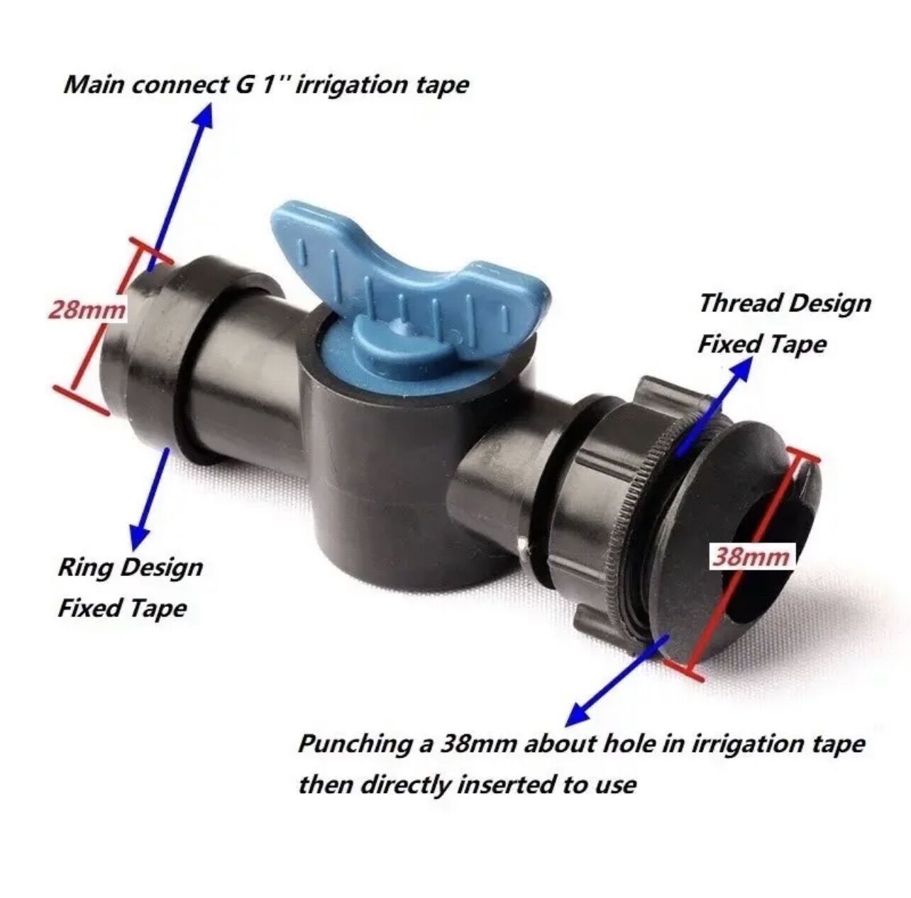 Van khóa khởi thủy ống phun mưa 27mm và 34mm