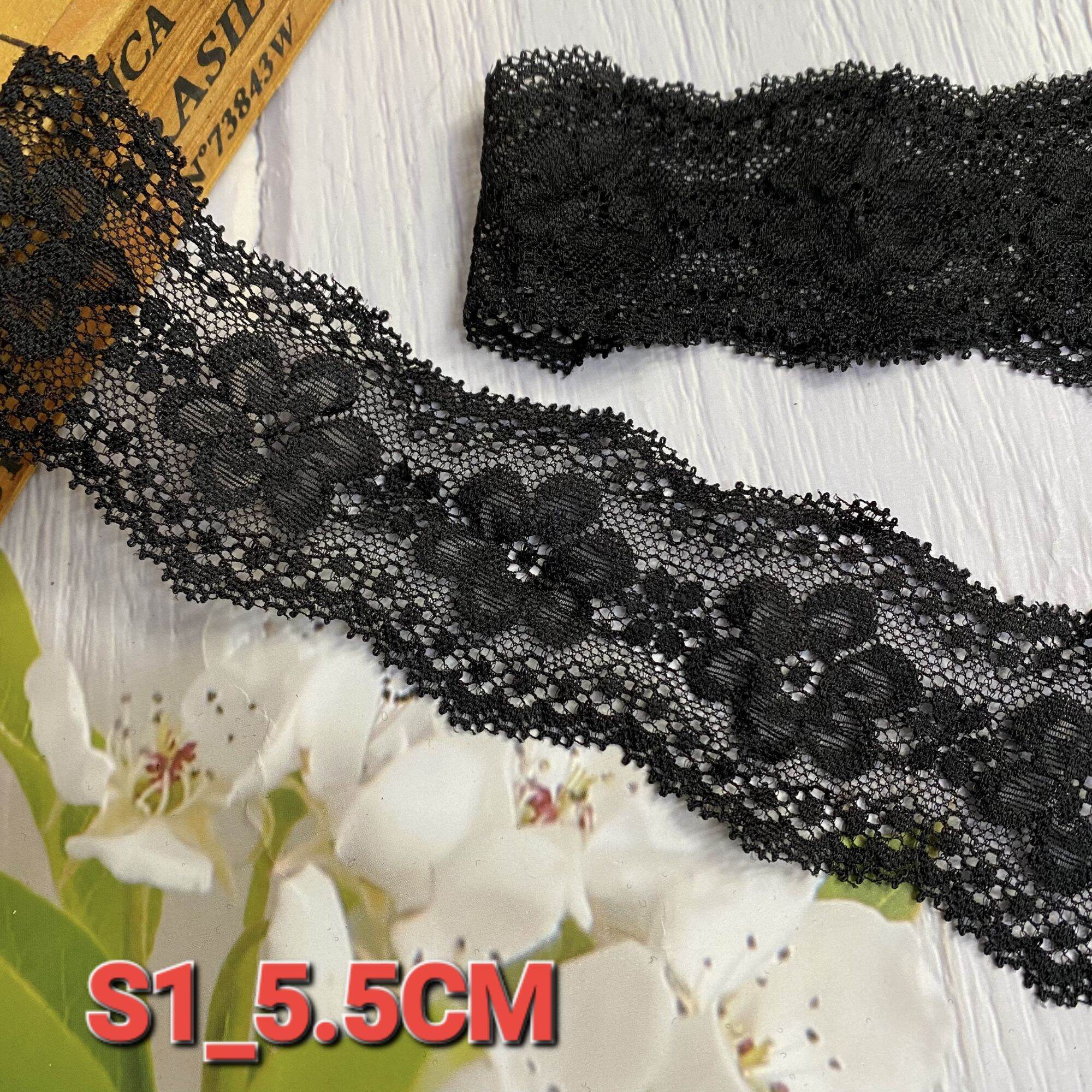 Ren thun có co giãn ,có 3 mẫu, phụ liệu may vá ,bản rộng 5.5cm-8.5cm