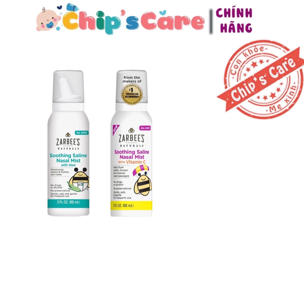 Xịt muối Zarbee cho bé từ sơ sinh