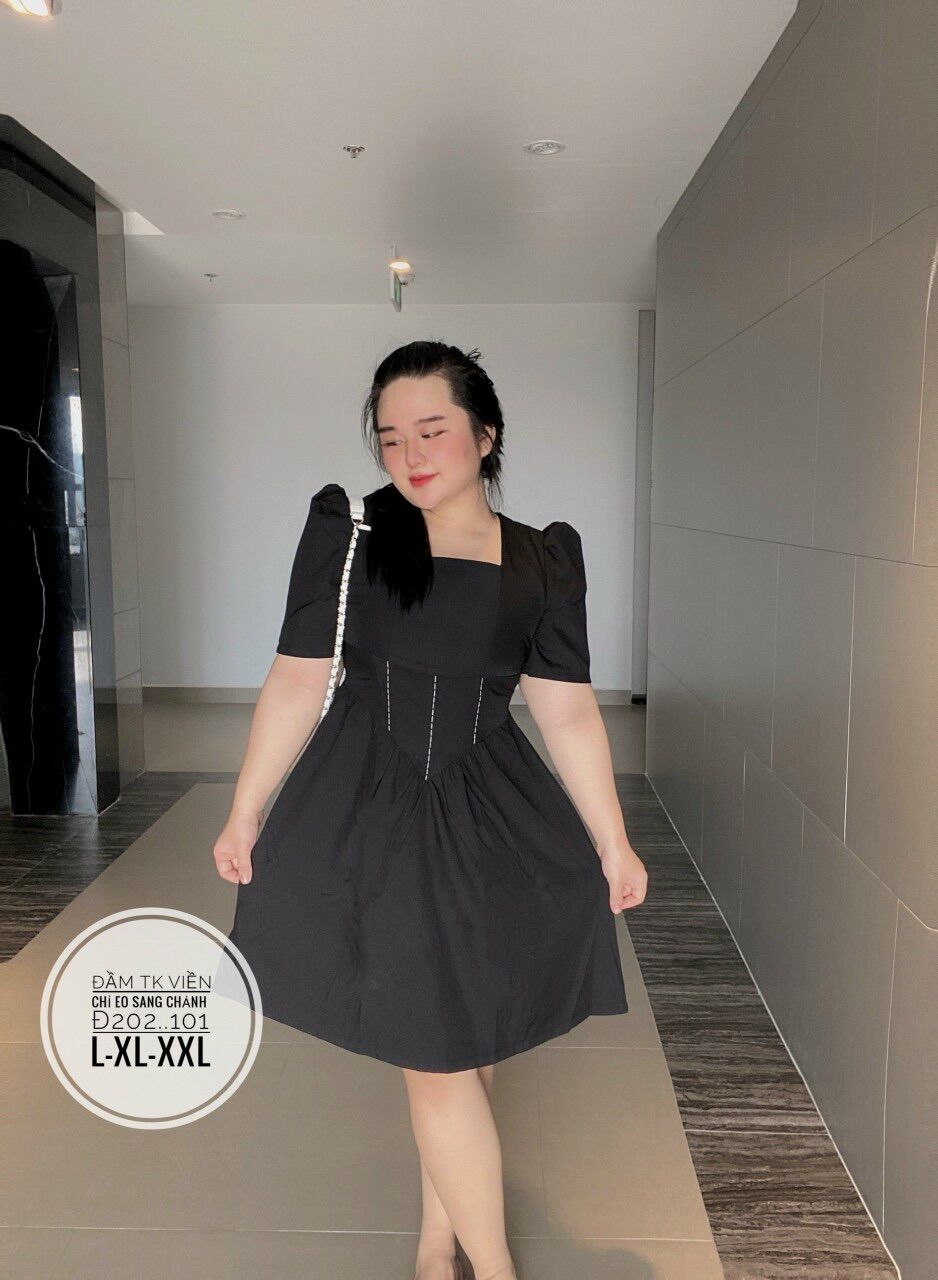 55-90kg Bigsize ĐẦM MINA VIỀN CHỈ THIẾT KẾ