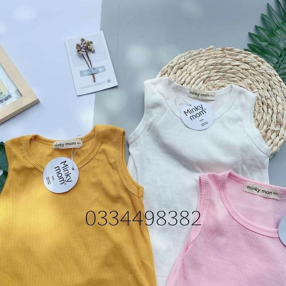 Bộ bodysuit ba lỗ cho bé .chất liệu thun gân co giãn 4 chiều