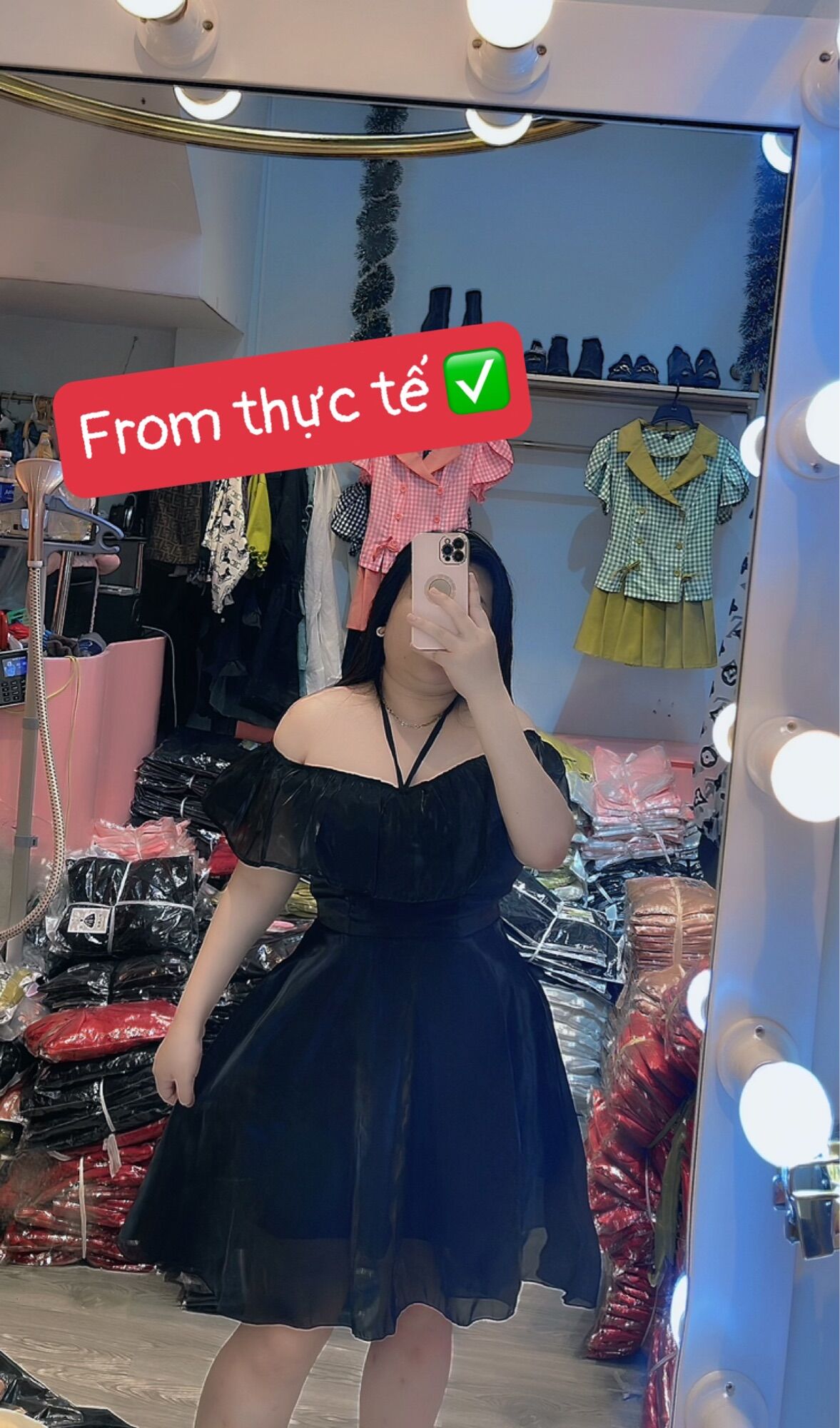 [Ảnh thật] 55-90kg Bigsize ĐẦM YẾM BẸT VAI