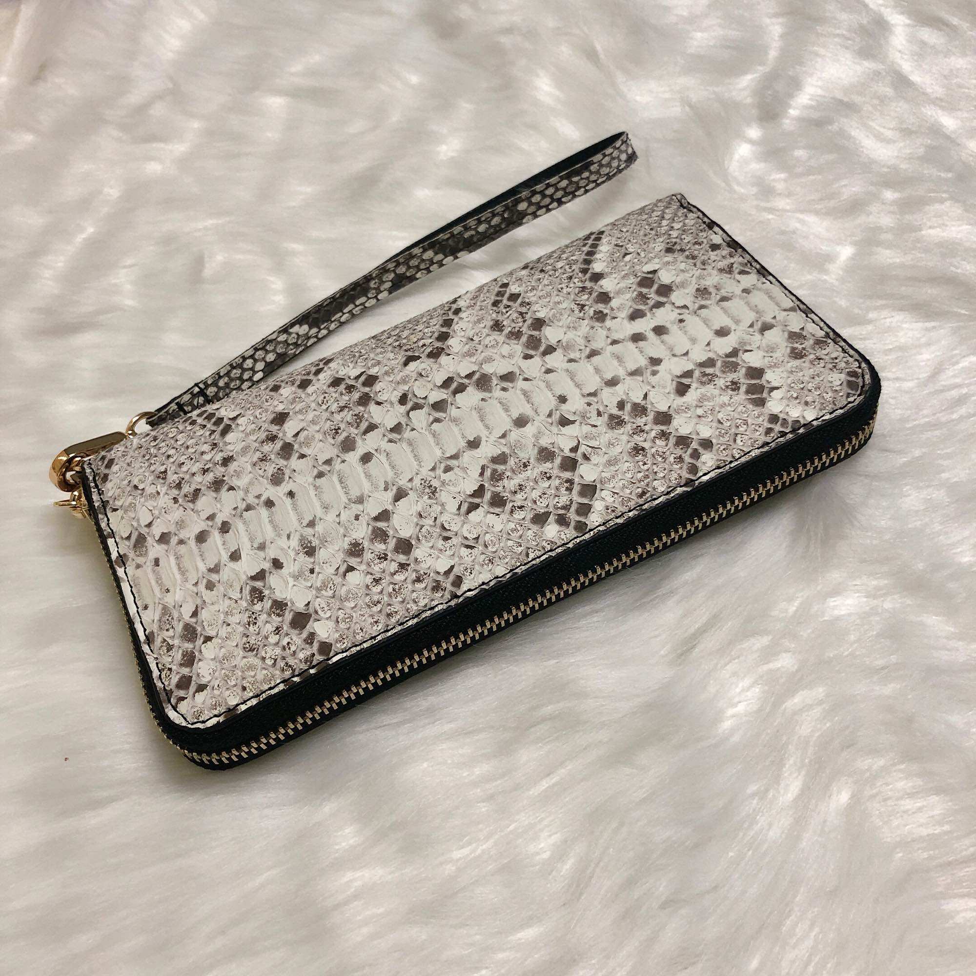 [Real Photo] 100% Genuine Python Leather Women's Wallet