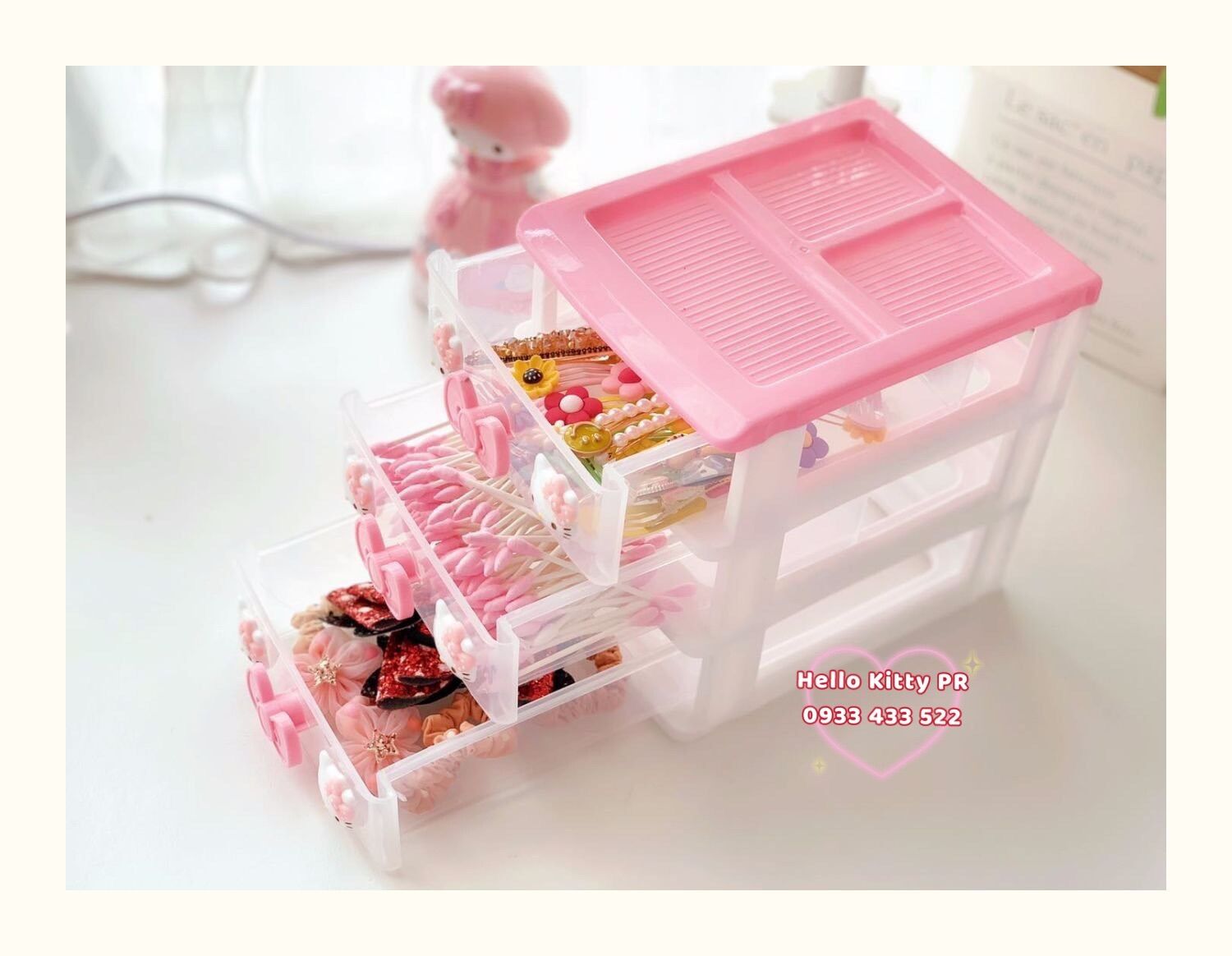 Hộp đựng trang sức phụ kiện Hello Kitty