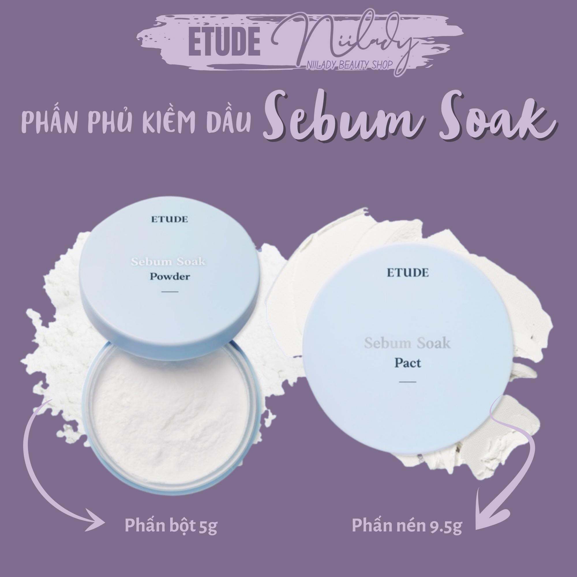 Phấn phủ Etude Sebum Soak Powder / Pact