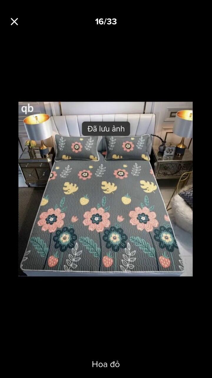 Chiếu điều hòa tencel 1m6x2m kèm 2 vỏ gối cùng màu