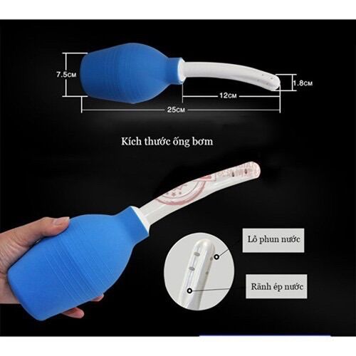 Bình xịt rửa hậu môn, âm đạo vòi mềm