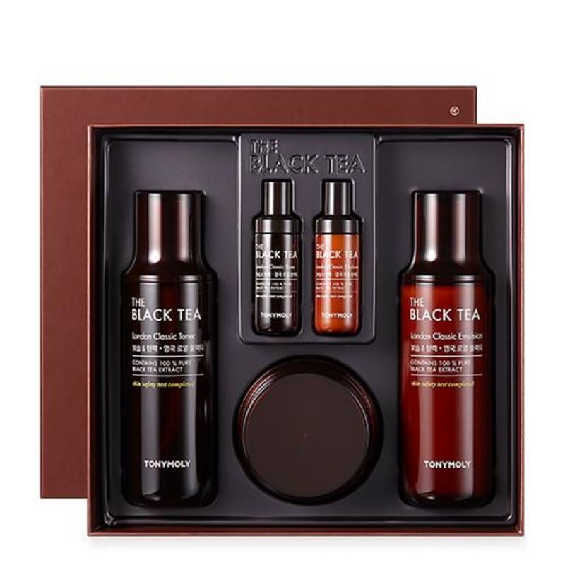 Bộ dưỡng da chống lão hoá Trà Đen The Black Tea London Classic Skin Care Set
