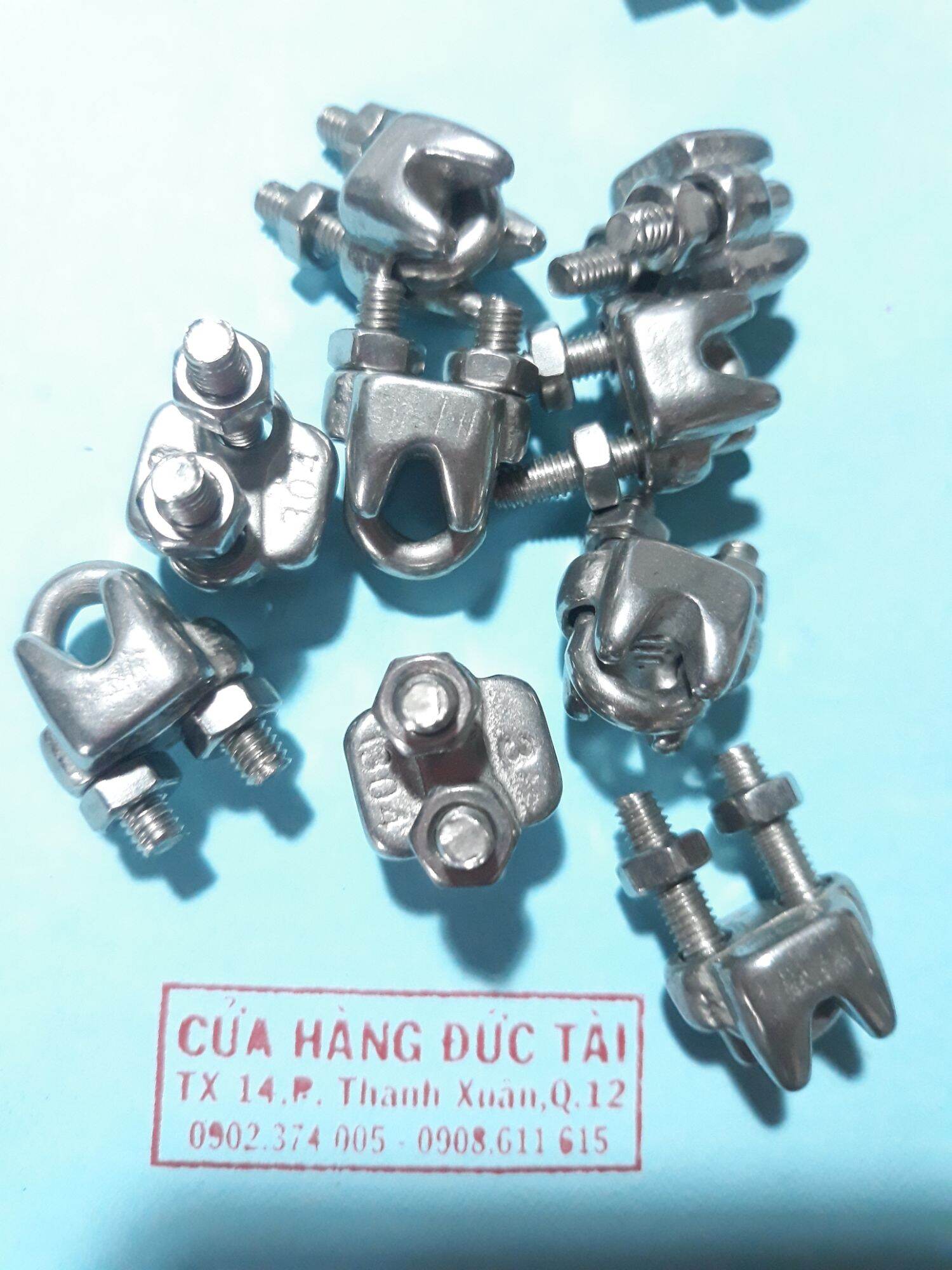 [HCM] Ốc siết cáp 3mm, 4mm, 5mm  inox 304