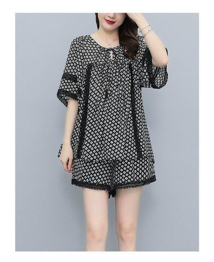 Set bộ lụa phối ren cao cấp