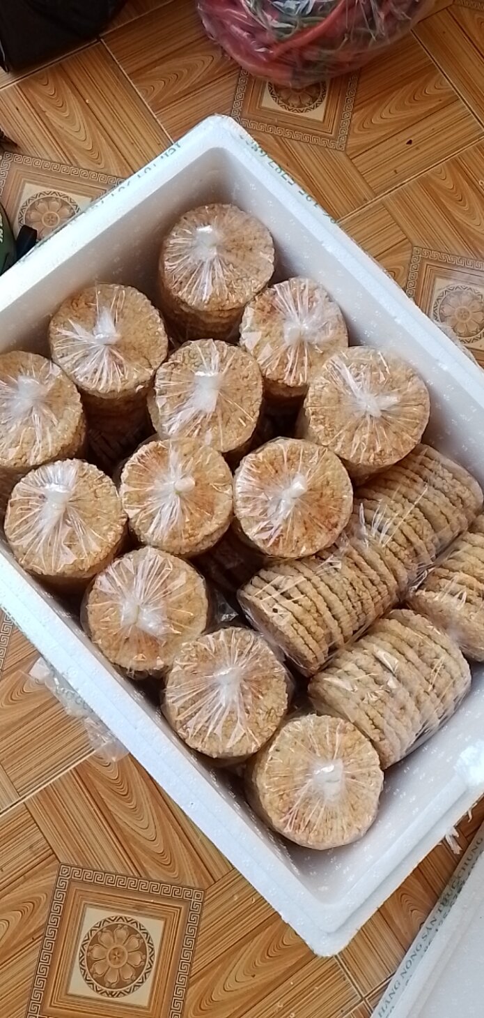 Cơm cháy mắm tỏi bịch 12 cái