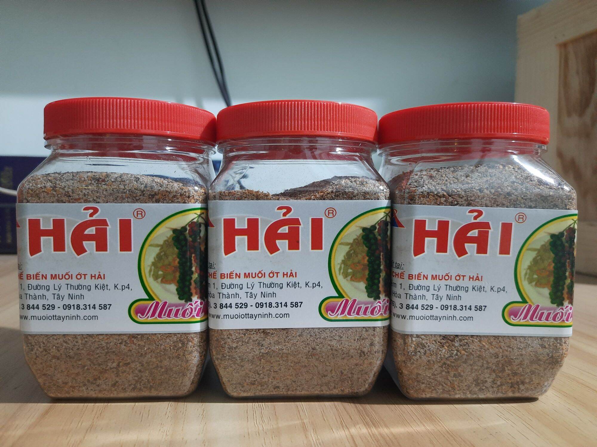 Muối tiêu đen (muối Hải Tây Ninh) cay ngon đậm vị (hũ 250g)