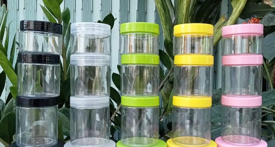 Combo 20 hủ nhựa pet trong nắp màu có lót chống tràn 100g, 200g, 250g đựng kem body