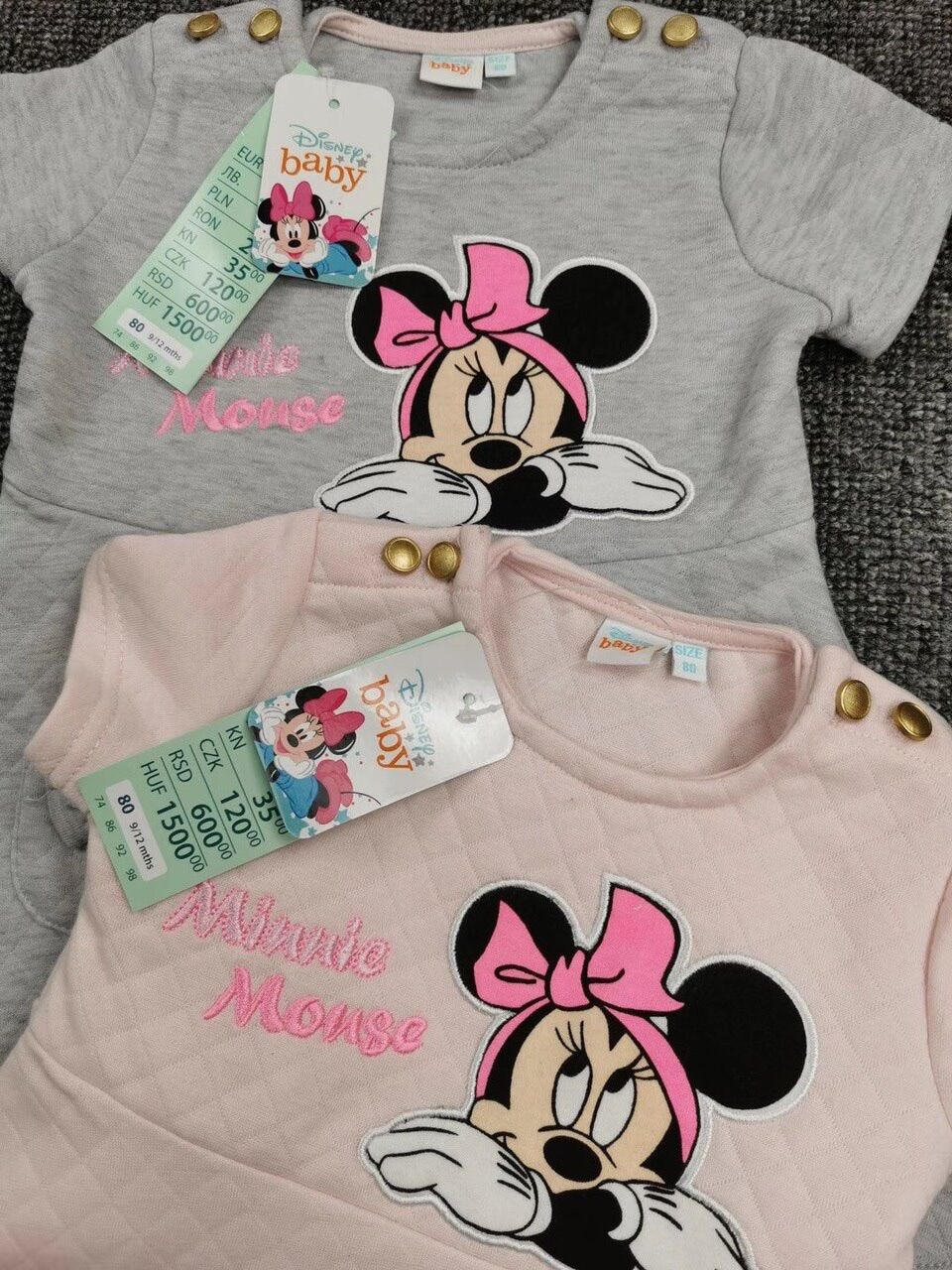 Váy Mickey 2 màu siêu xinh bé gái
