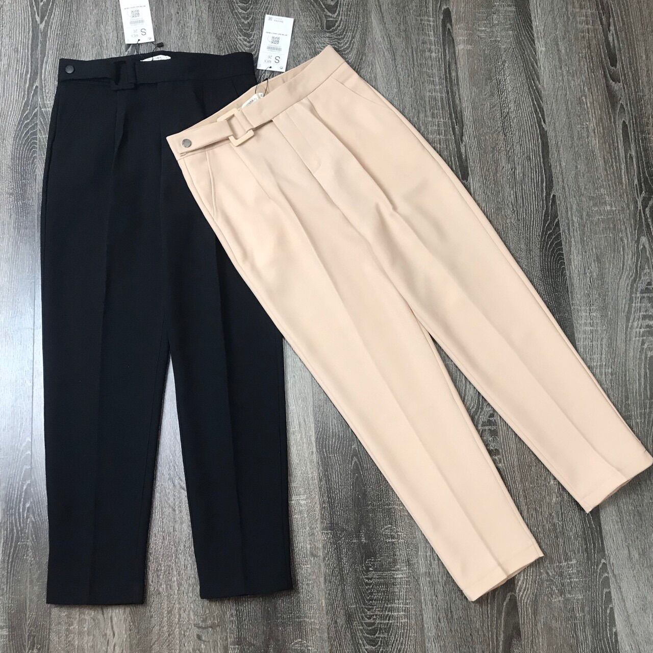Quần Baggy Đai Vuông Cúc Bấm