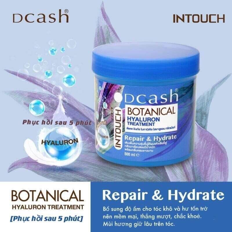 Hấp Dầu DCASH INTOUCH Botanical phục hồi tóc hư tổn 500ml