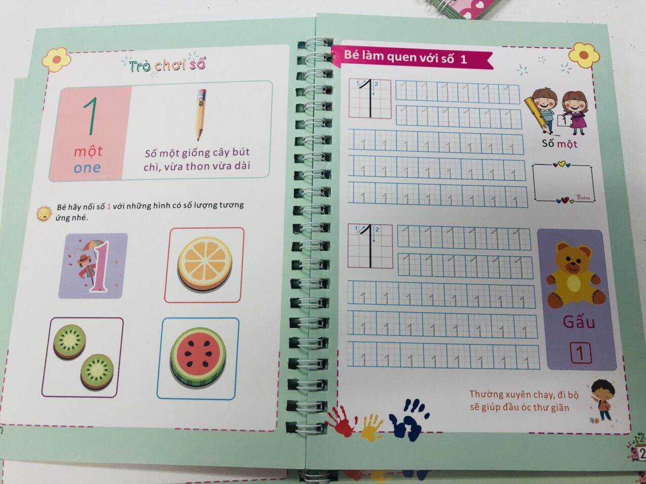 [TẶNG 2 BÚT + 8 RUỘT BÚT + DỤNG CỤ HỖ TRỢ CẦM BÚT] Combo 3 Vở Tập Viết Thần Kì Tự Xoá