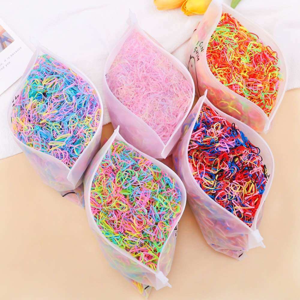 Combo Set 100 dây thun buộc tóc co giãn tốt