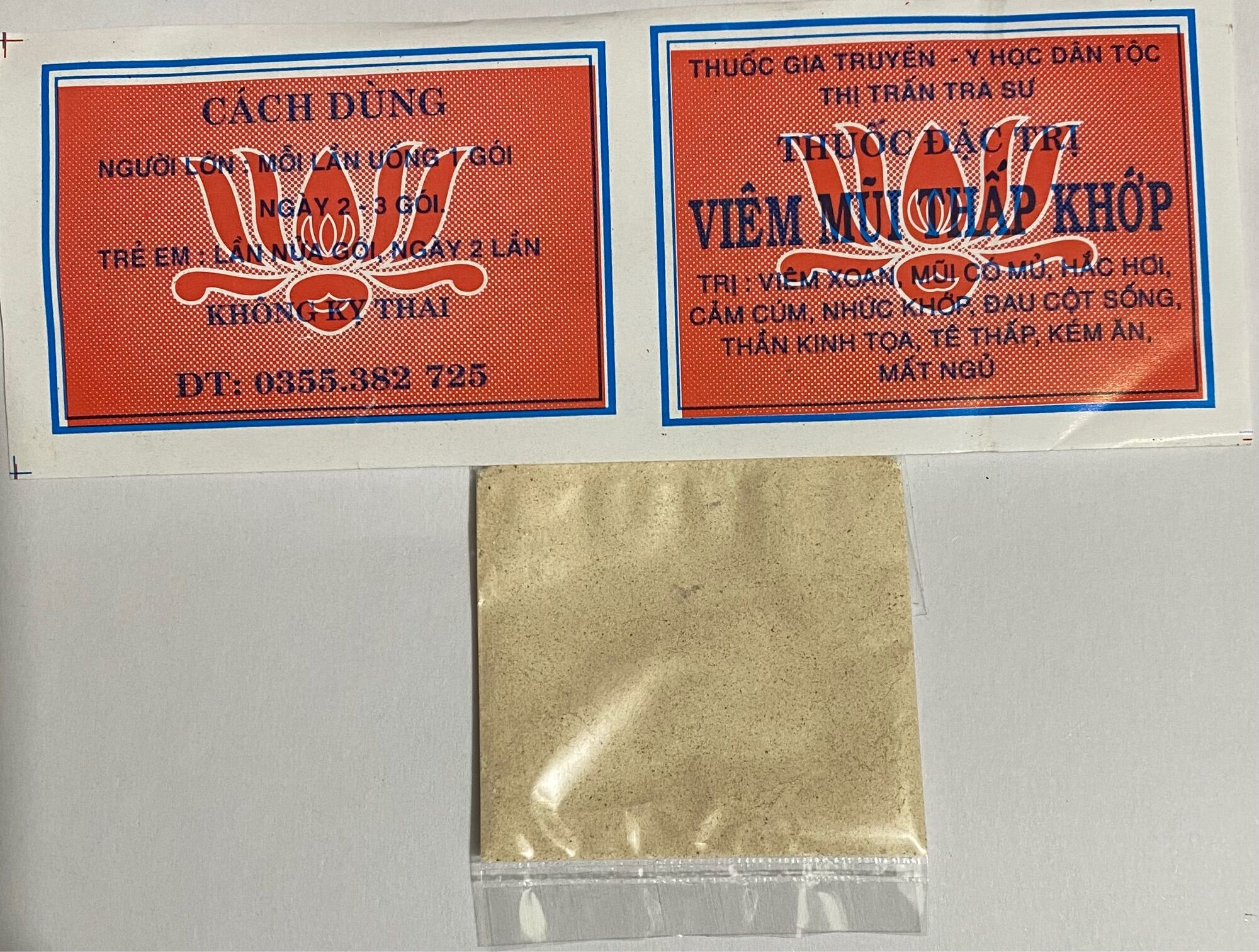 Viêm mũi thấp khớp dạng bột 100gói