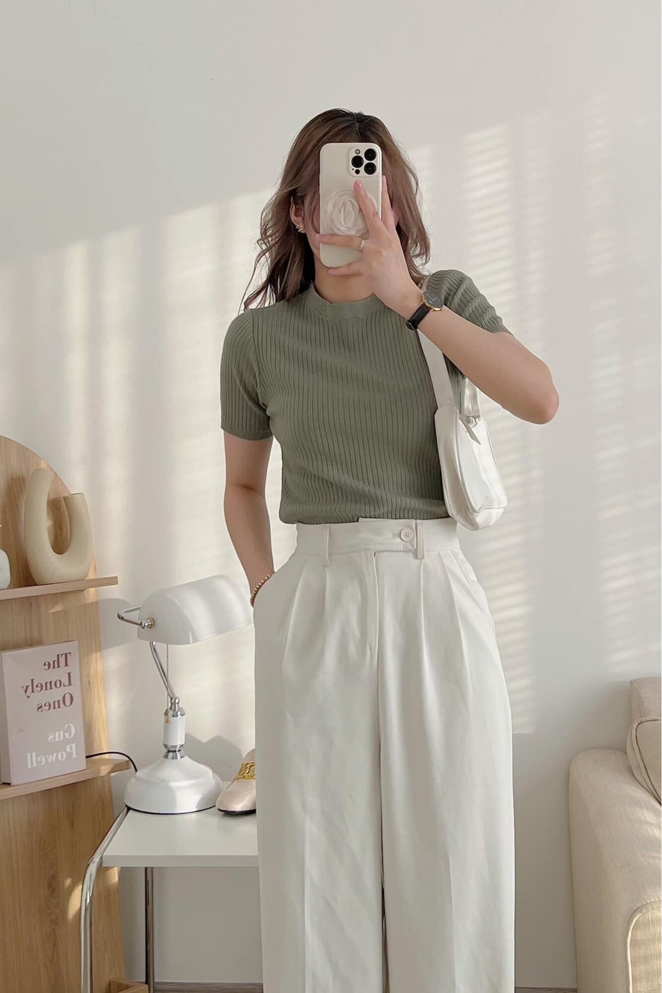 Áo Mongtoghi Len Gân Basic Hàn Quốc (ảnh thật)