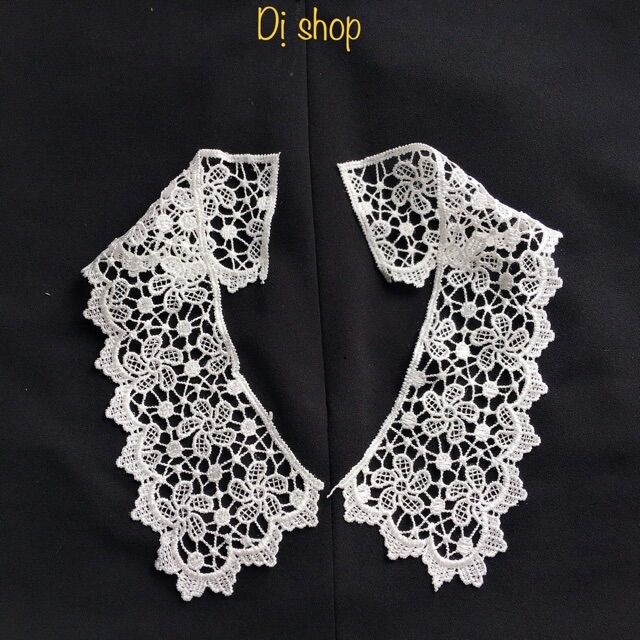 Cổ ren chỉ lá sen