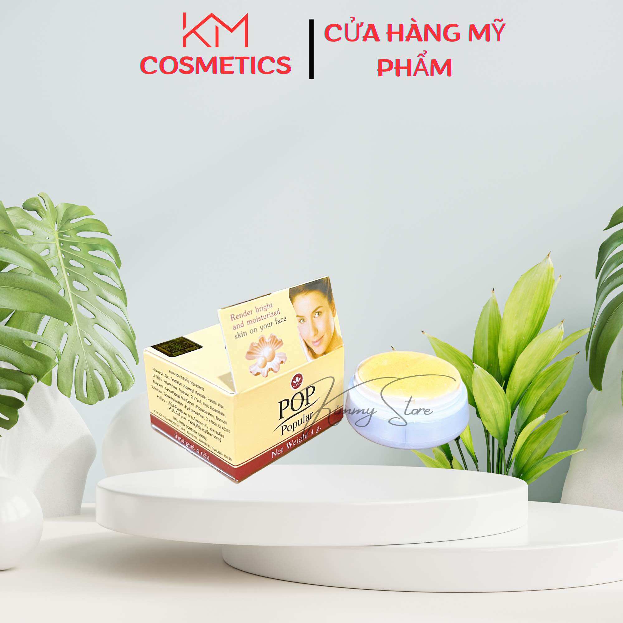 01 hộp kem Pop vàng thái 4g - Pop Popular pearl cream