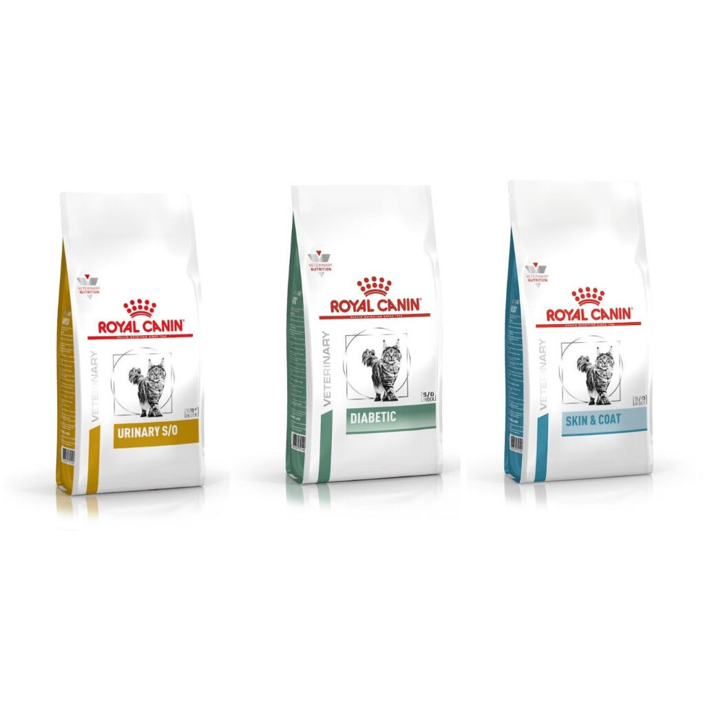 Thức ăn hạt royal cannin cho mèo urinary - diabetic -skin& coat 2kg